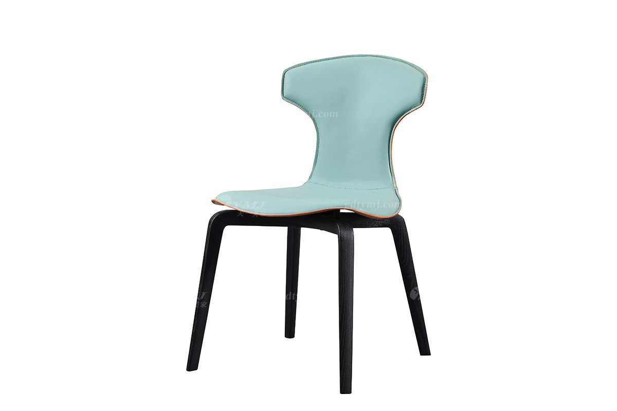 現(xiàn)代時尚輕奢別墅家具餐廳創(chuàng)意白蠟實木魚尾椅CY-12B魚尾餐椅