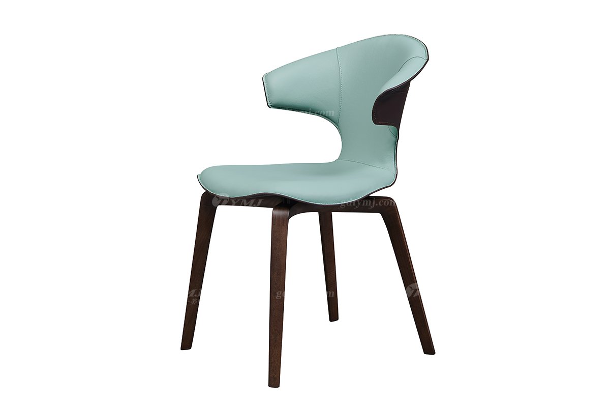 現(xiàn)代時尚輕奢別墅家具餐廳創(chuàng)意白蠟實木魚尾椅CY-12B魚尾休閑椅