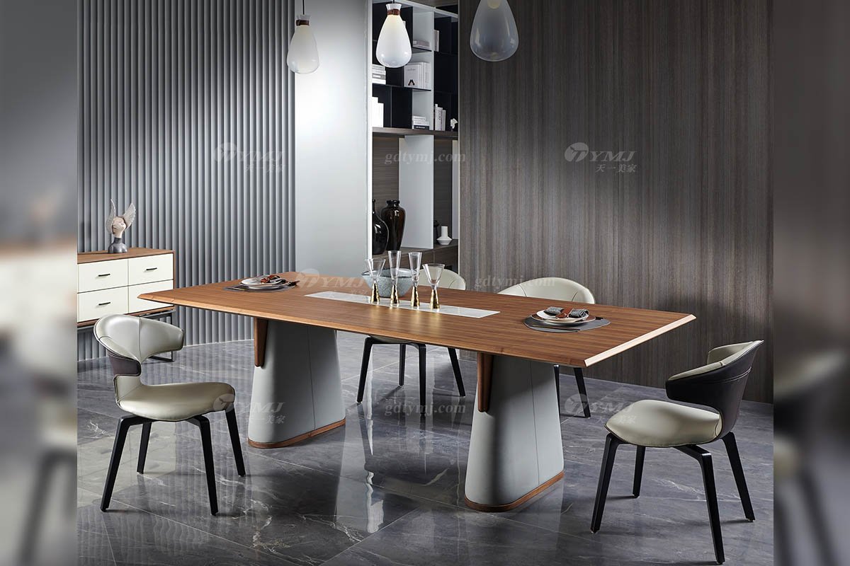 現(xiàn)代時尚輕奢別墅家具餐廳創(chuàng)意白蠟實木魚尾椅CY-12B魚尾椅場景