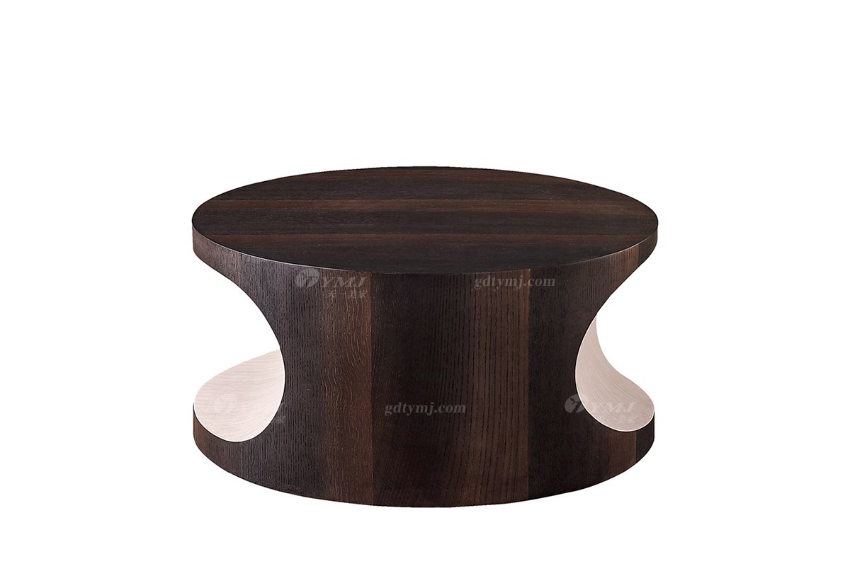意式極簡(jiǎn)風(fēng)格高端別墅會(huì)所家具品牌現(xiàn)代輕奢客廳煙薰+白楓木茶幾