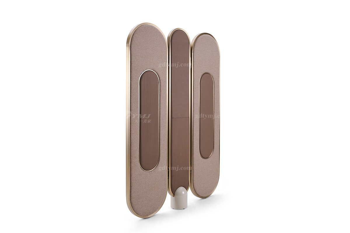 意式輕奢家具高端別墅會(huì)所豪宅家用奢華拉絲金屬屏風(fēng)301PF屏風(fēng)1