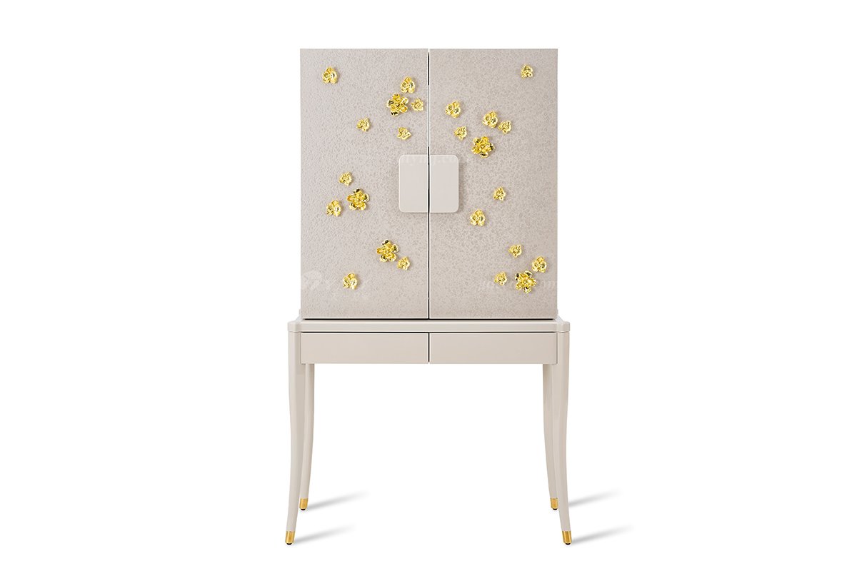 意式輕奢家具高端別墅會所豪宅家用時尚奢華創(chuàng)意梳妝臺