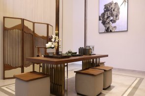信陽(yáng)固始崋壹新中式高檔樣板房家具、軟裝飾品工程項(xiàng)目案例展示！