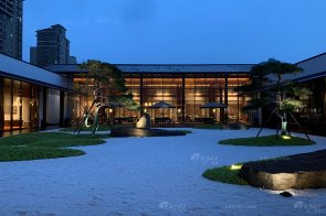 江西九江現(xiàn)代新中式風(fēng)格售樓處家具項(xiàng)目工程案例完工實(shí)拍美圖！
